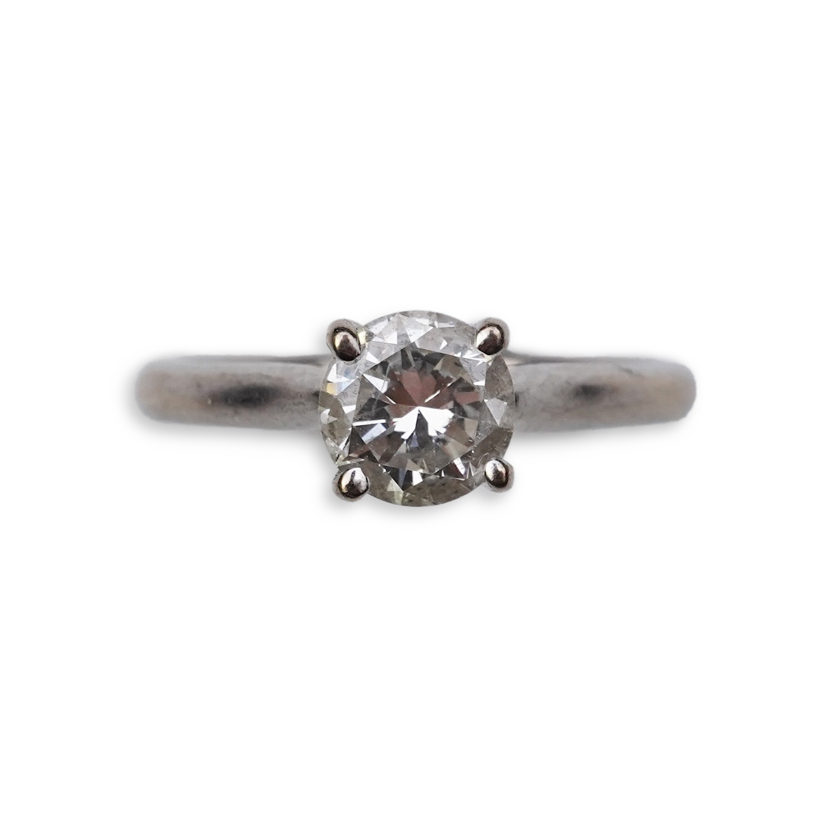 A solitaire diamond ring